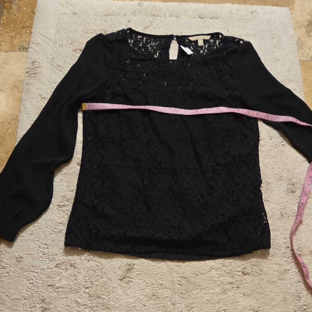 Banana Republic Black Lace Blouse